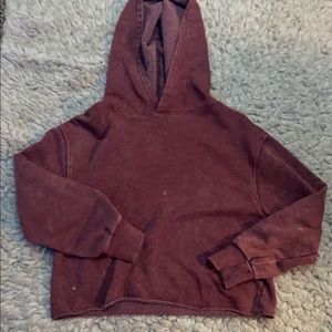 Burgundy colored sweatshirt size 10-12
